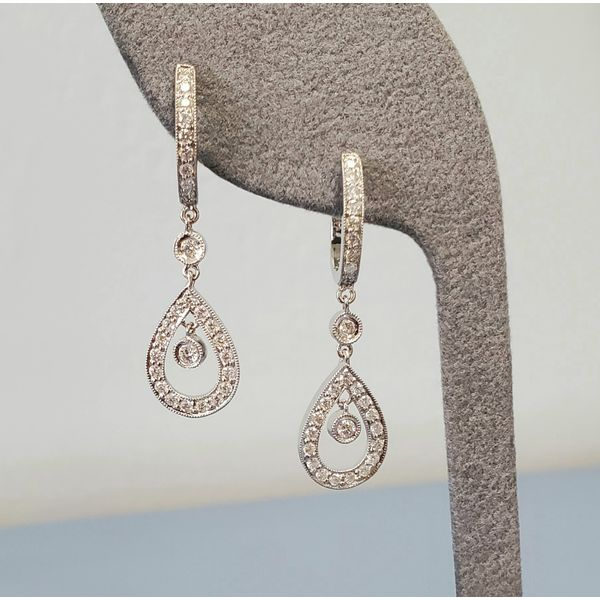 Diamond Drop Earrings Wallach Jewelry Designs Larchmont, NY