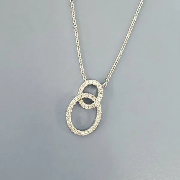 Interlocking Diamond Loops Necklace Wallach Jewelry Designs Larchmont, NY