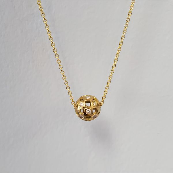 Contour Diamond and White Gold Sphere Pendant – Diana Vincent Jewelry  Designs