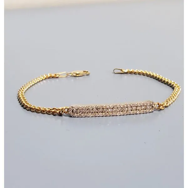 Gold & Diamond Bar Bracelet Wallach Jewelry Designs Larchmont, NY