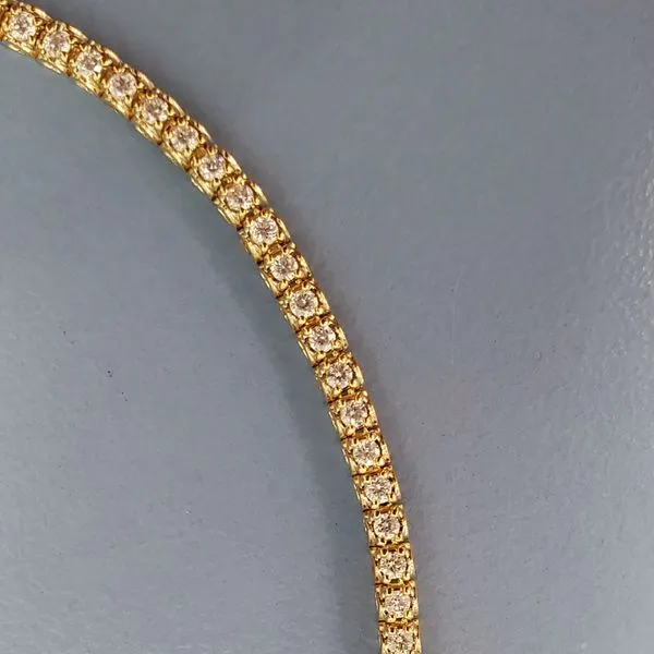 14k Yellow Gold Diamond Tennis Bracelet Image 2 Wallach Jewelry Designs Larchmont, NY