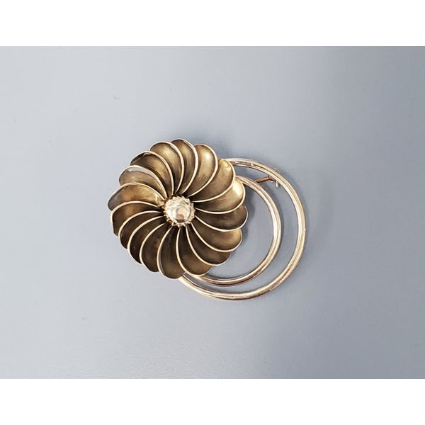 Sterling Silver Georg Jensen Spiral Pin Wallach Jewelry Designs Larchmont, NY