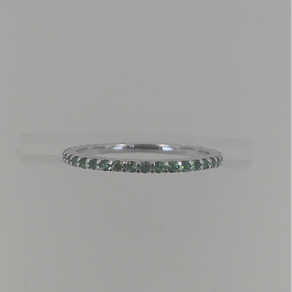 Tsavorite Garnet Eternity Band Wallach Jewelry Designs Larchmont, NY