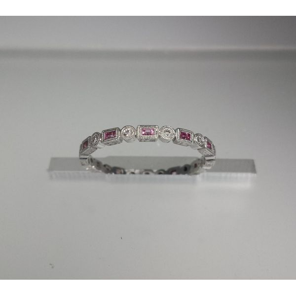 Eternity Band w/Pink Sapphires & Diamonds Wallach Jewelry Designs Larchmont, NY