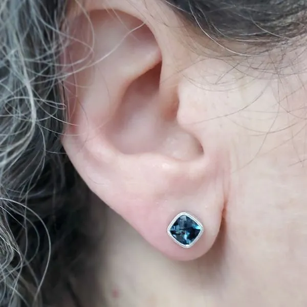 London Blue Topaz Earrings Image 2 Wallach Jewelry Designs Larchmont, NY