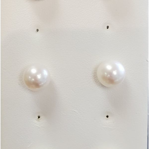 9mm Pearl Stud Earrings Wallach Jewelry Designs Larchmont, NY
