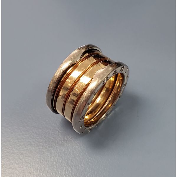 18k Rose & White Gold Bulgari Zero 1 Ring Wallach Jewelry Designs Larchmont, NY