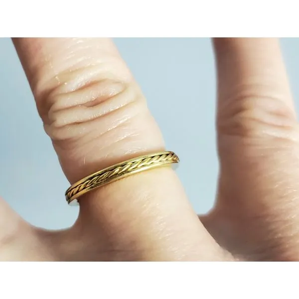 18k Yellow Gold Twistwire Band Ring Image 2 Wallach Jewelry Designs Larchmont, NY