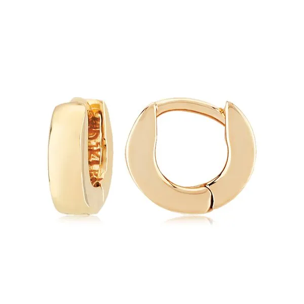 Small Gold Huggie Earrings Image 2 Wallach Jewelry Designs Larchmont, NY