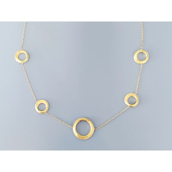 14k Yellow Gold Open Circles Necklace Wallach Jewelry Designs Larchmont, NY