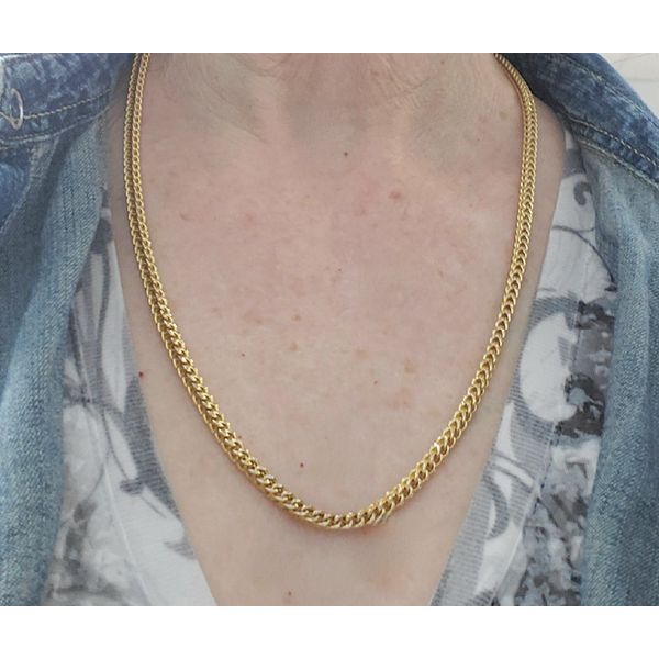 14k Yellow Gold Foxtail Chain Necklace Image 2 Wallach Jewelry Designs Larchmont, NY