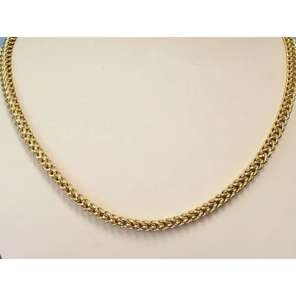 14k Yellow Gold Foxtail Chain Necklace Wallach Jewelry Designs Larchmont, NY