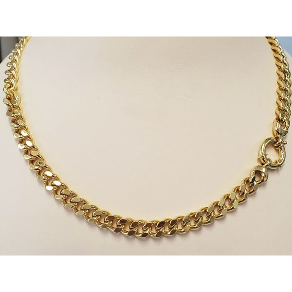 14k Yellow Gold Curb Link Necklace Wallach Jewelry Designs Larchmont, NY