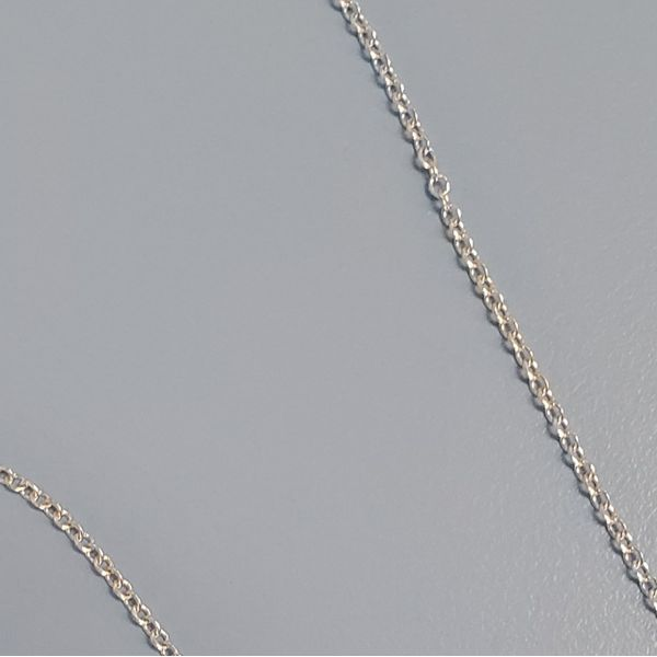 14k White Gold Cable Chain, 16