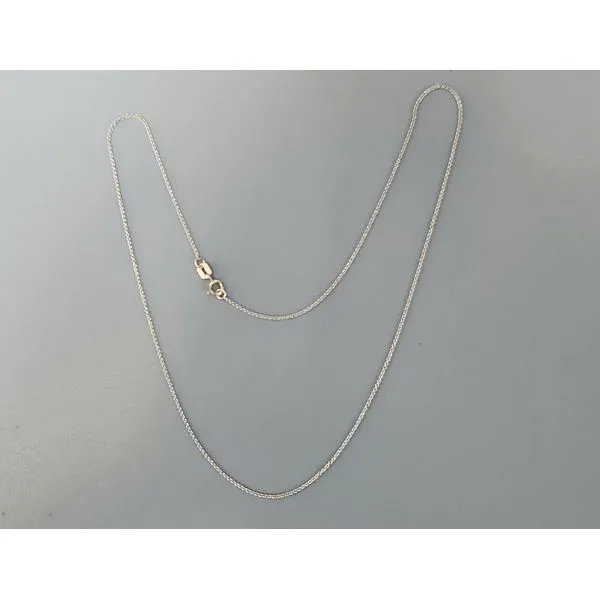 14k White Gold Cable Chain Wallach Jewelry Designs Larchmont, NY