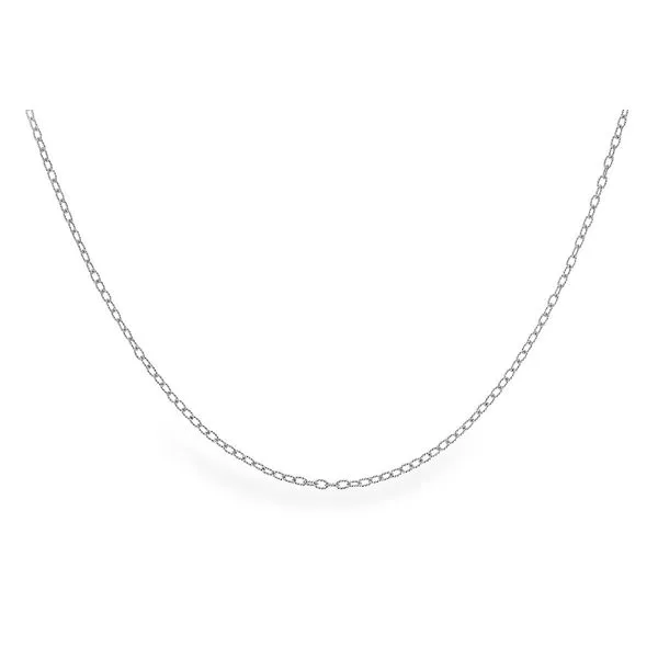 14k White Gold Twist Rolo Chain Wallach Jewelry Designs Larchmont, NY