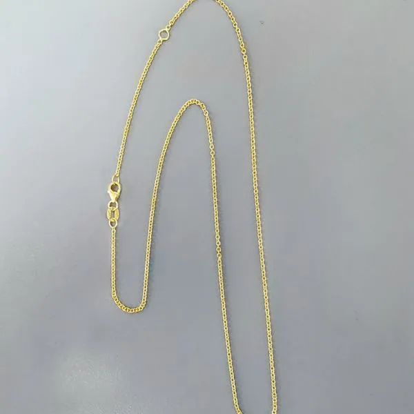 14k Yellow Gold Cable Chain, 18