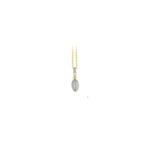 Two Tone Silver Pendant Necklace Wallach Jewelry Designs Larchmont, NY