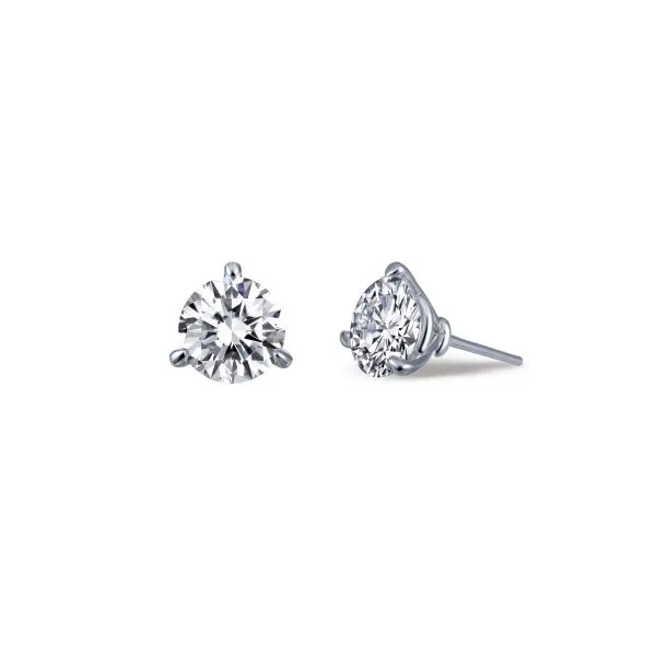 Lafonn Sterling Silver & Simulated Diamond Stud Earrings Wallach Jewelry Designs Larchmont, NY