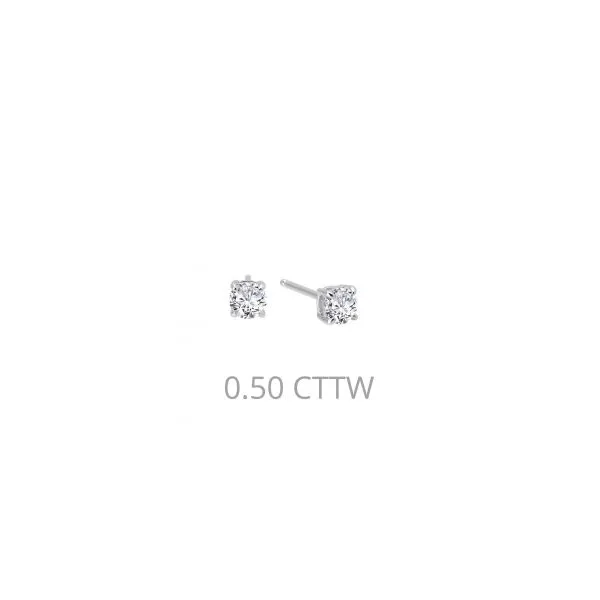 Lafonn Sterling Silver & Simulated Diamond Stud Earrings Wallach Jewelry Designs Larchmont, NY