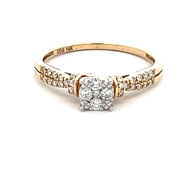 14K Yellow Gold Diamond Engagement Ring Ware's Jewelers Bradenton, FL