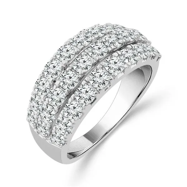 10K White Gold Diamond Anniversary Ring Ware's Jewelers Bradenton, FL