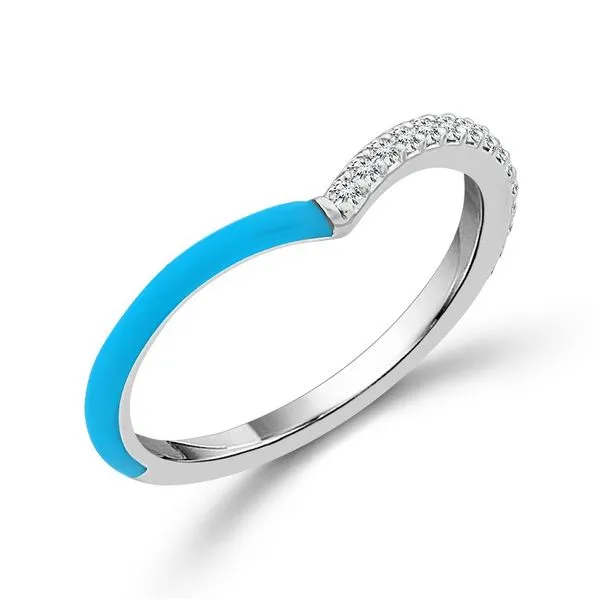 White Gold Stackable Diamond Ring Ware's Jewelers Bradenton, FL