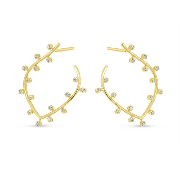 14 Karat Yellow Gold  Wire Frame Earrings  Ware's Jewelers Bradenton, FL