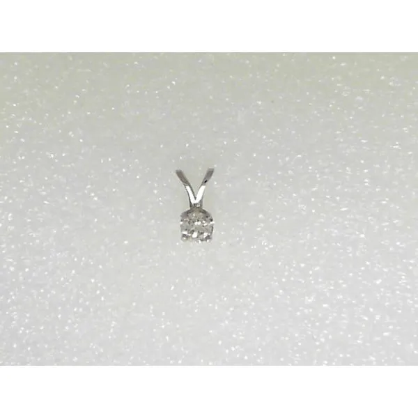 14K White Gold .25Ct Diamond Pendant similar item image
