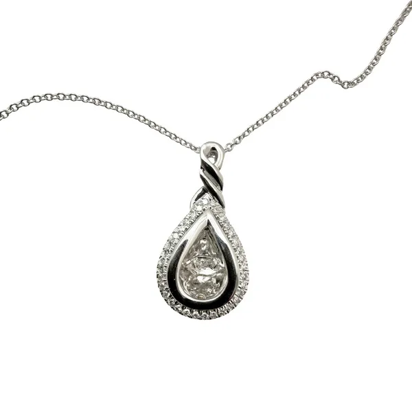 10kt White Gold Dancing Diamond Pendant Ware's Jewelers Bradenton, FL