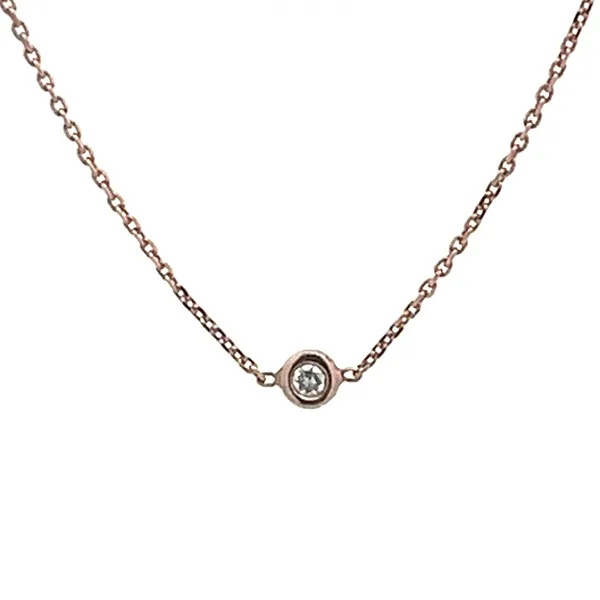 14 Karat Rose Gold Diamond Pendant Ware's Jewelers Bradenton, FL