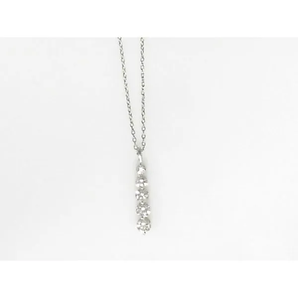 14K White Gold Diamond Necklace Ware's Jewelers Bradenton, FL