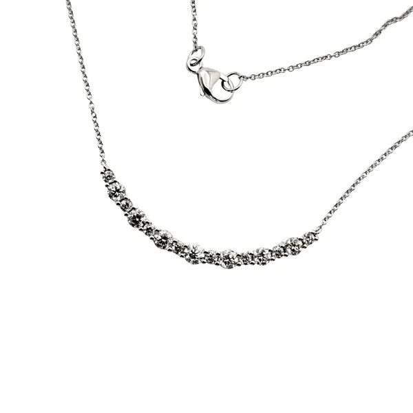 White Gold Smile Diamond Necklace Ware's Jewelers Bradenton, FL