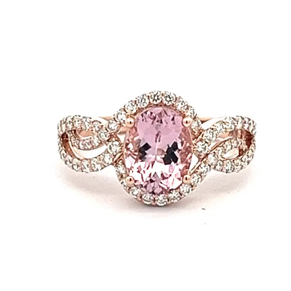 14K Rose Gold Morganite Ring Ware's Jewelers Bradenton, FL