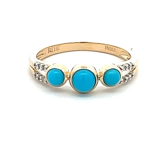 14Kt Yellow Gold Turquoise Ring Ware's Jewelers Bradenton, FL