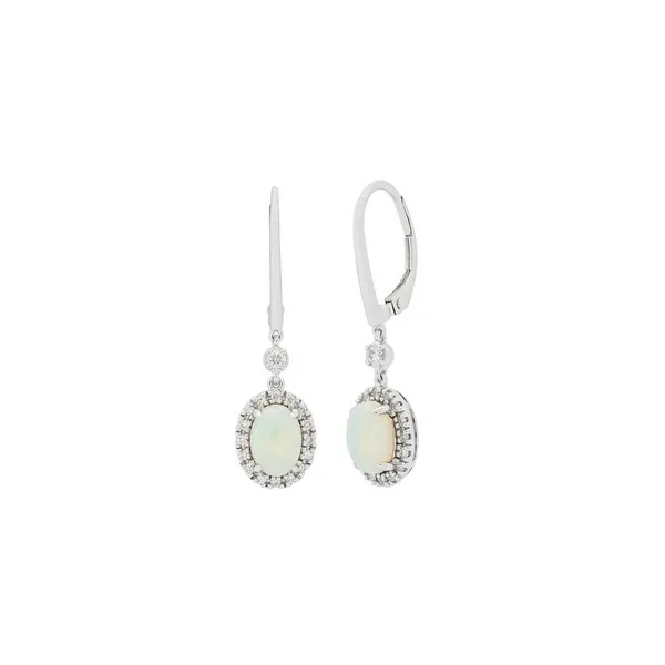 Opal and Diamond Earrings Ware's Jewelers Bradenton, FL