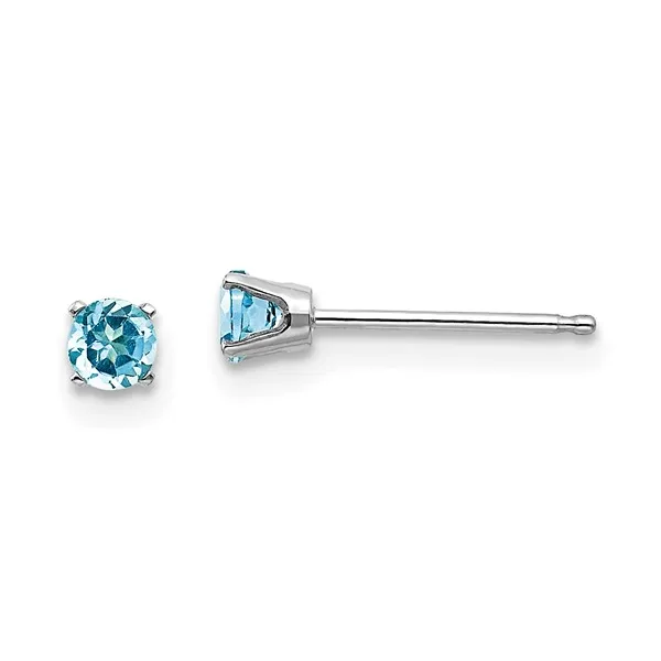 Blue Topaz Stud Earrings Ware's Jewelers Bradenton, FL