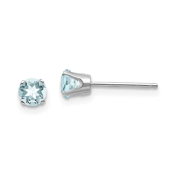 Aqua Marine Stud Earrings Ware's Jewelers Bradenton, FL