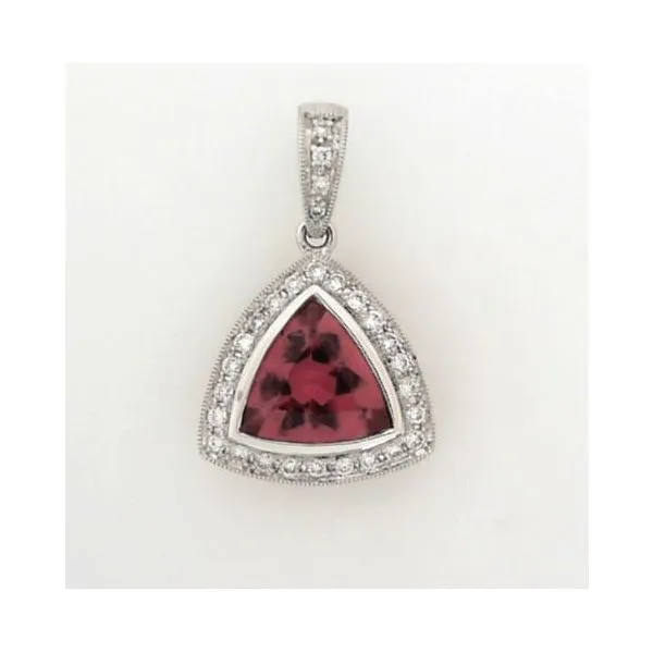 18K White Tourmaline Drop Pendant Ware's Jewelers Bradenton, FL
