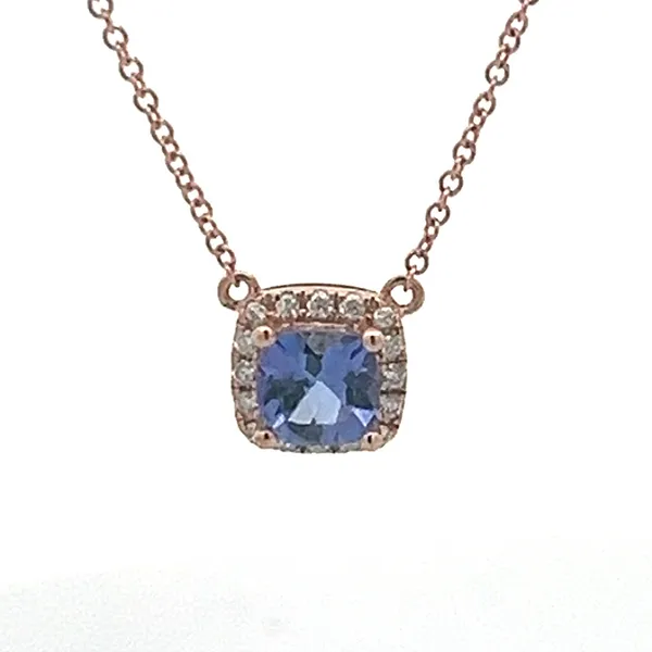 14K Rose Gold Tanzanite Necklace Ware's Jewelers Bradenton, FL