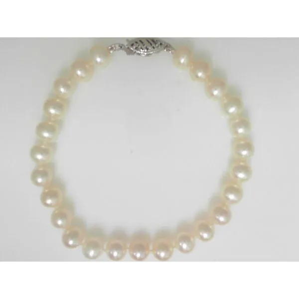14K White Gold 6-6.5mm Pearl Bracelet Ware's Jewelers Bradenton, FL