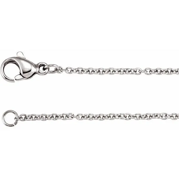 14K White Gold Cable Chain Ware's Jewelers Bradenton, FL