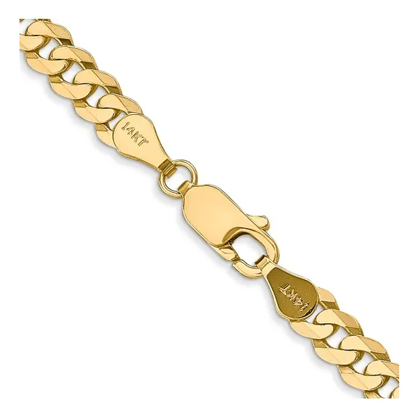 10Kt Yellow Gold Flat Beveled Curb Chain Ware's Jewelers Bradenton, FL