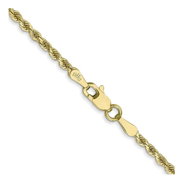 10Kt Yellow Gold Diamond-cut Rope Chain Ware's Jewelers Bradenton, FL