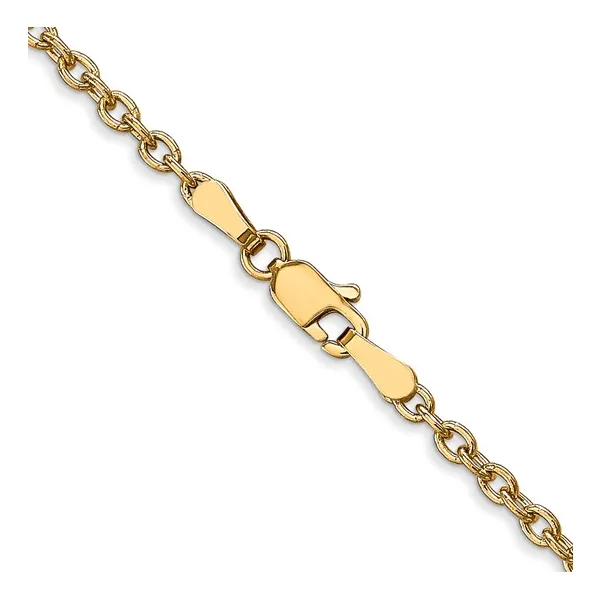 14K Yellow Gold Round Open Link Cable Chain Ware's Jewelers Bradenton, FL