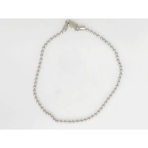 White 14 Karat Beads Bracelet Ware's Jewelers Bradenton, FL