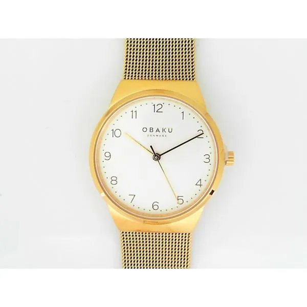 Ladies Stainless Steel Yellow Numbers Dress Watch Ware's Jewelers Bradenton, FL