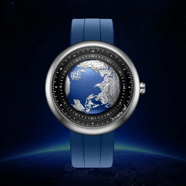 Blue Planet Stainless Steel Dress Watch Ware's Jewelers Bradenton, FL