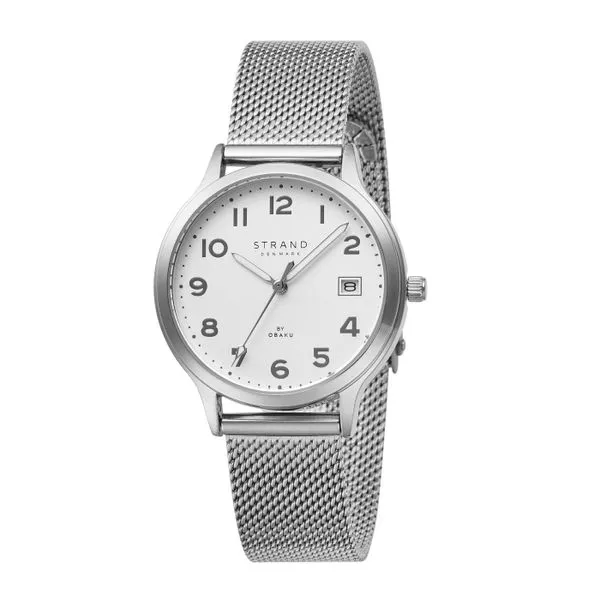 Ladies White Tone Stainless Steel Dress Watch Ware's Jewelers Bradenton, FL