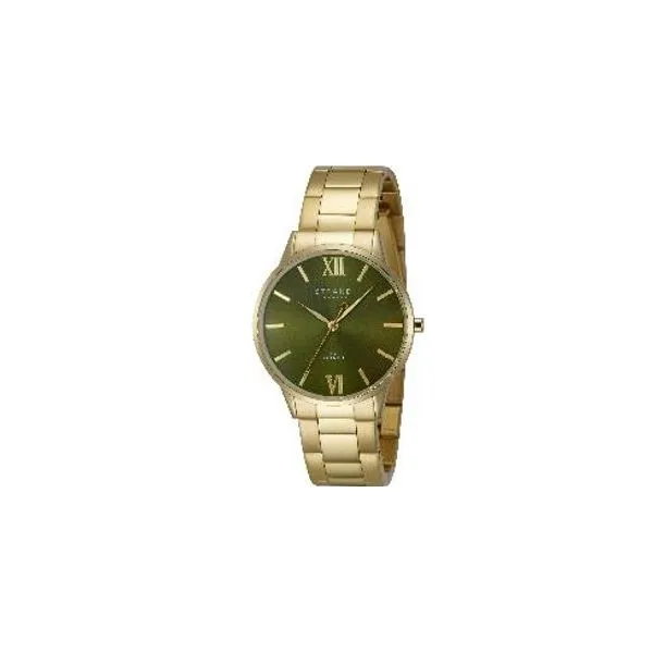 Yellow Tone Mens Stainless Steel Watch Ware's Jewelers Bradenton, FL